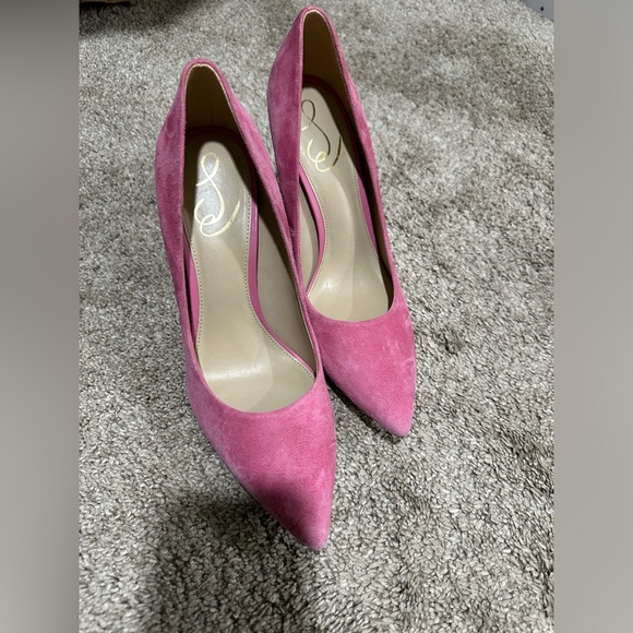 Sam Edelman pink suede heels - worn once! - Picture 4 of 5